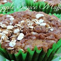 Apple Sauce Muffins via Juggling Act Mama #applesauce #muffins