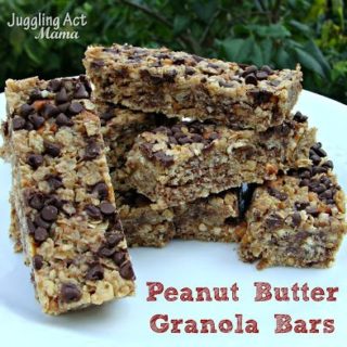 Peanut Butter Granola Bars via Juggling Act Mama