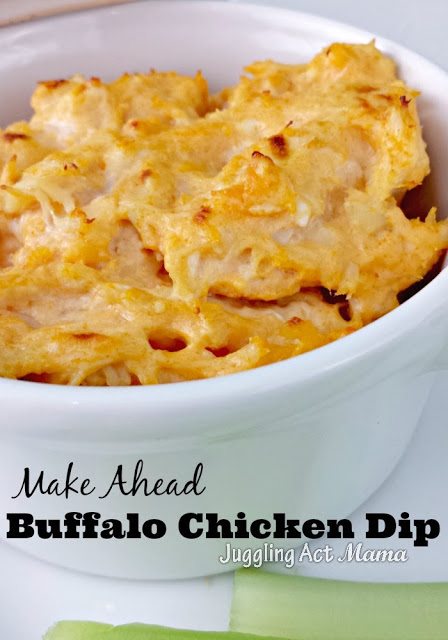 BEST Buffalo Chicken Dip Recipe in white bowl.