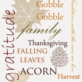 Thanksgiving word art printable.