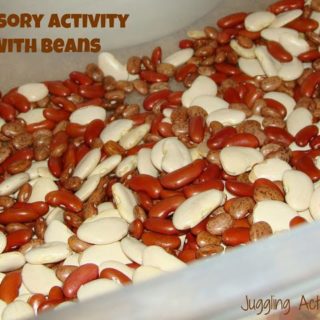 Sensory Bean Activtiy via Juggling Act Mama