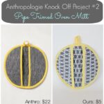 Anthropologie Inspired Oven Mitt