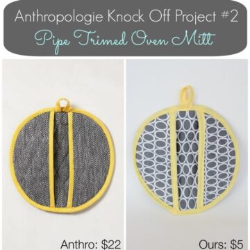 Anthropologie Inspired Oven Mitt