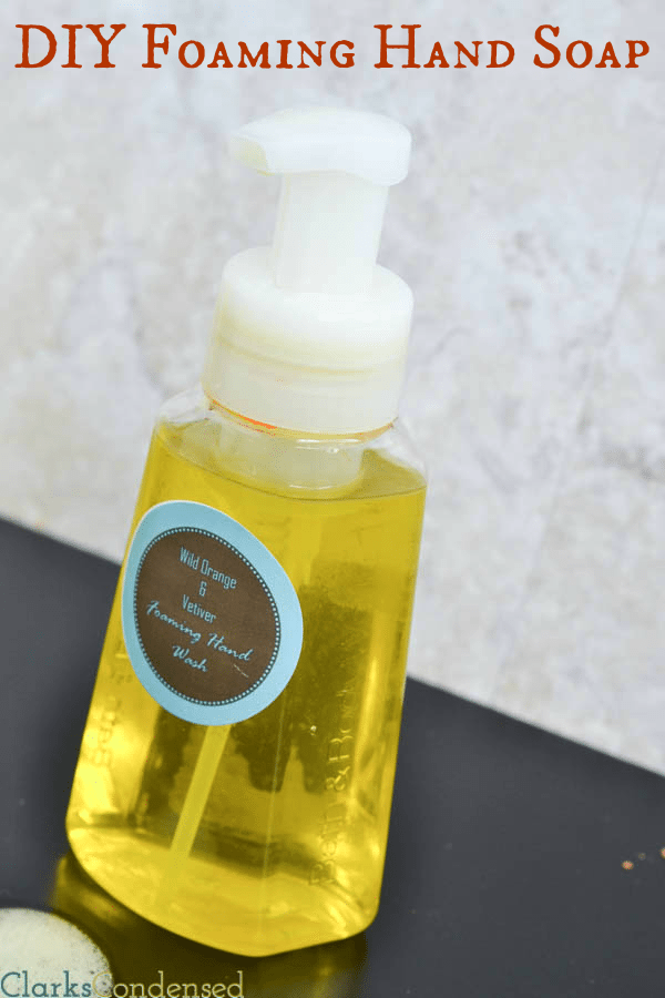 DIY foaming handsoap from Clarks Condensed - great mother's day gift!