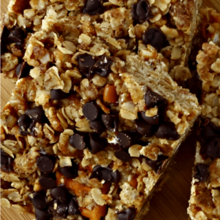 Chocolate Pretzel Granola Bars