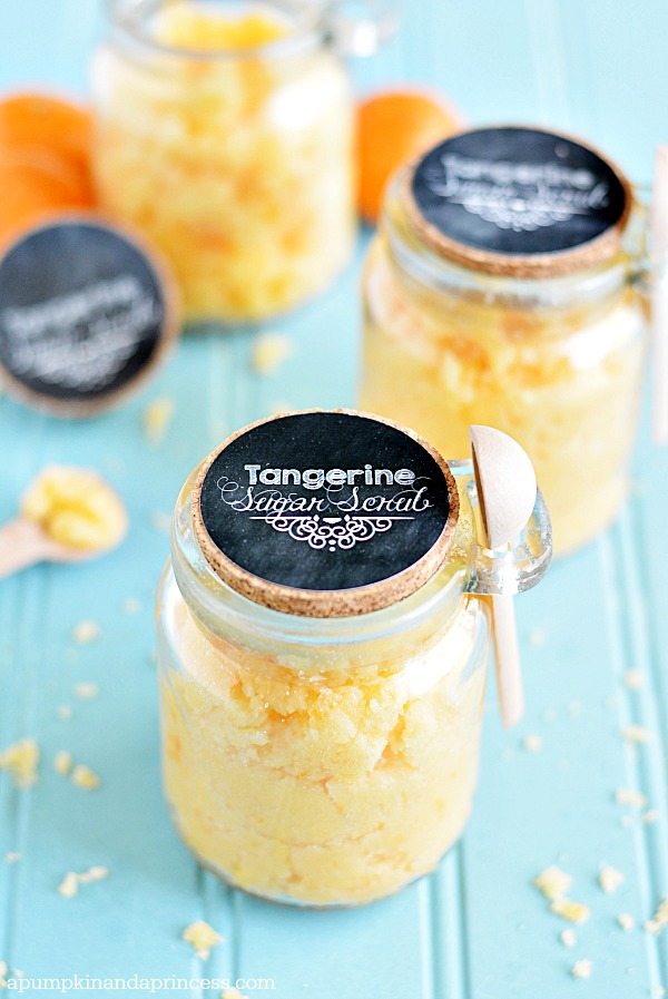 Coconut Tangerine Sugar Scrub via A Pumpkin and A Princess