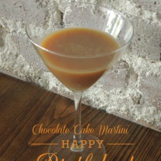 Chocolate Cake Martini - who needs cake when you can have this for your birthday!