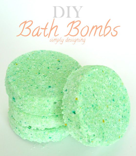 Pear Scented DIY Bath Bombs via Simply Designing