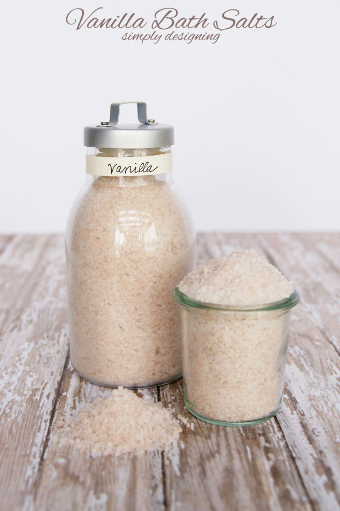 Vanilla Bath Salts via Simply Designing