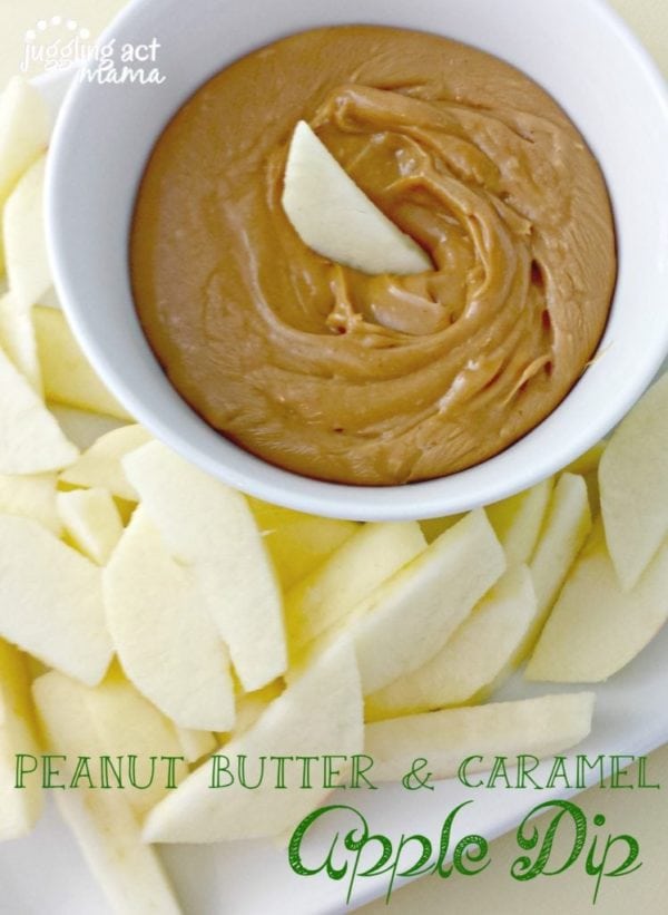 Super easy and so yummy! This Peanut Butter Caramel Apple Dip Recipe is awesome!