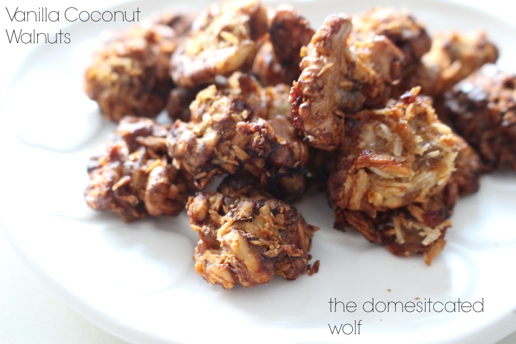 vanilla coconut walnuts from the domesticated wolf