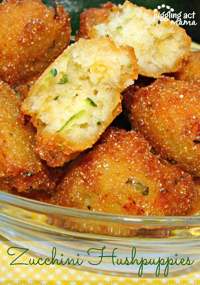 Close up of  an Easy Hush Puppy Recipe piled in a bowl for snacking.