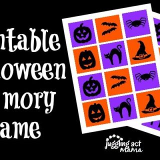 Printable Halloween Memory Game