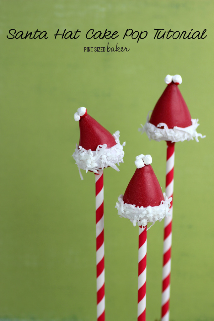 Perfect Stocking stuffers - Santa Hat Cake Pops.