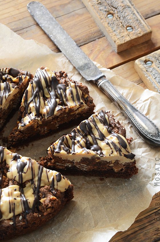 Loaded Kit Kat Peanut Butter Brownies