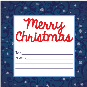 Image of Merry Christmas gift tags.