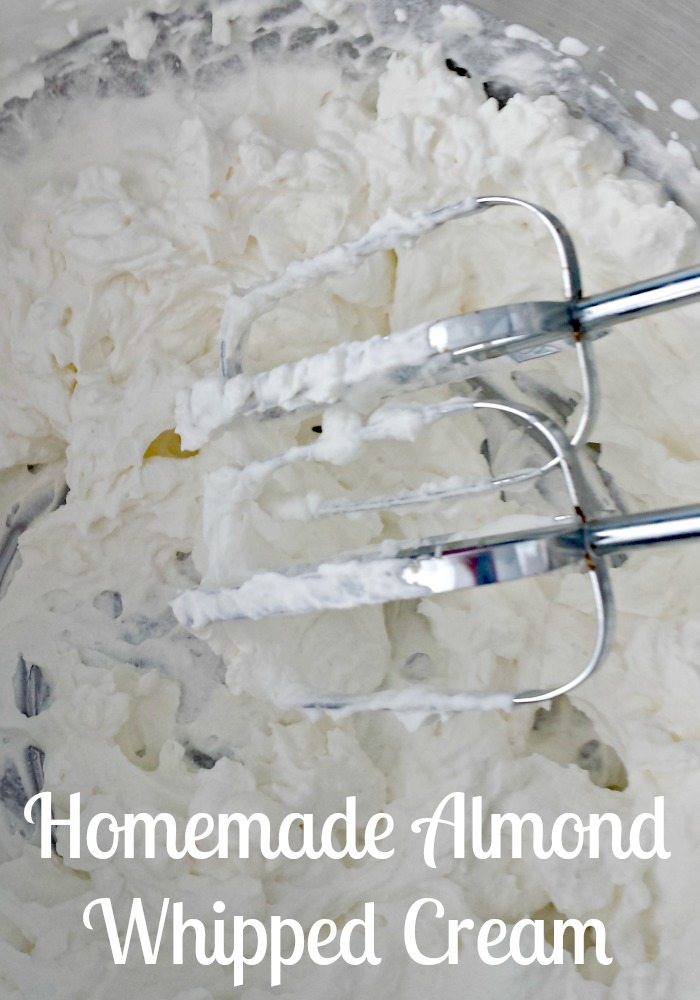 Homemade Almond Whipped Cream