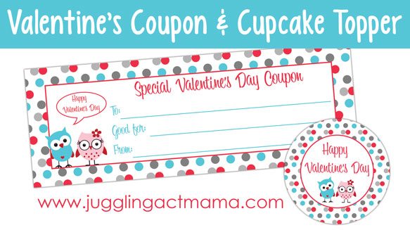 Pink Velvet Cupcakes + Valentine's Day Printables