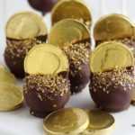 Fun Gold Coins topped Cake Pops for my boy's Jack and the Neverland Pirate Party