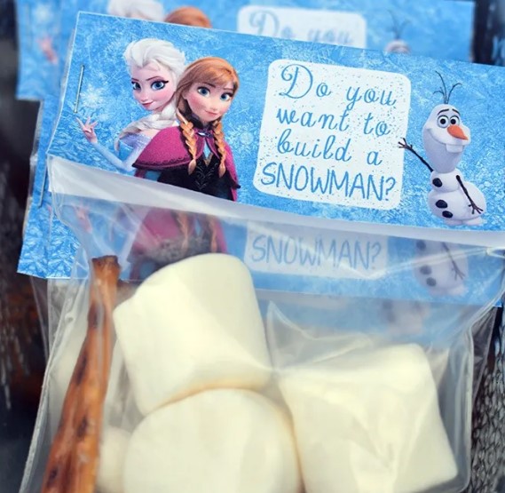 Frozen Build-A-Snowman Kit Labels