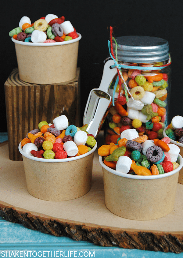 Easy Rainbow Snack Mix