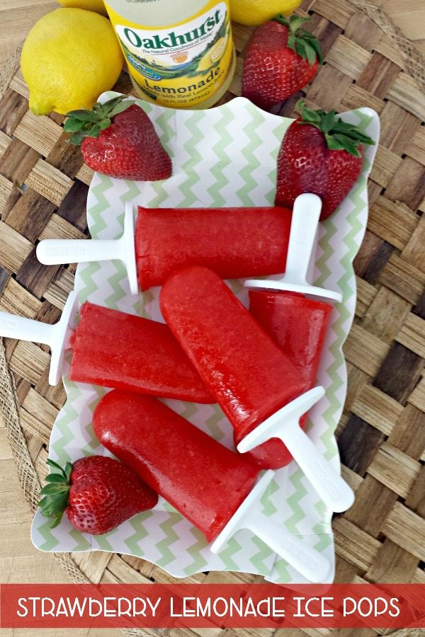 Strawberry Lemonade Ice Pops are a delicious summer treat