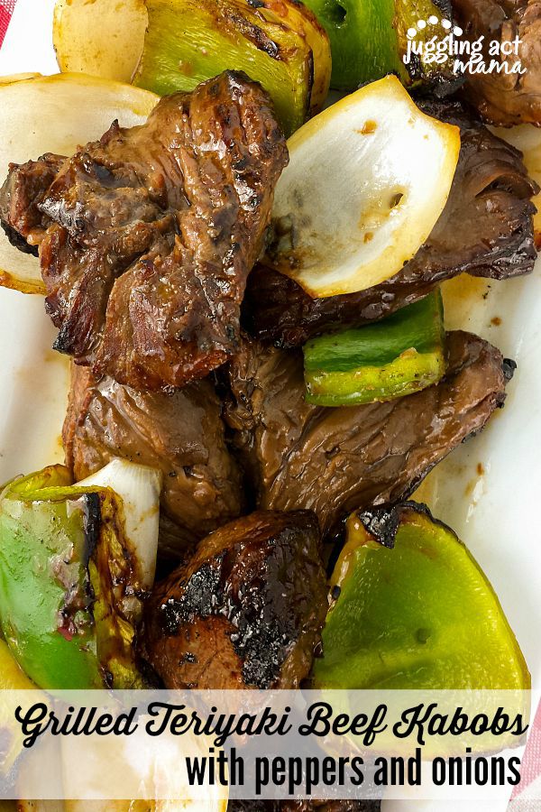 Grilled Teriyaki Beef Kabobs recipe