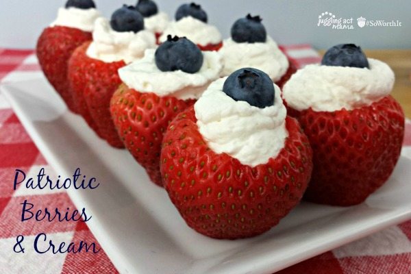 Patriotic Berries & Cream from Juggling Act Mama