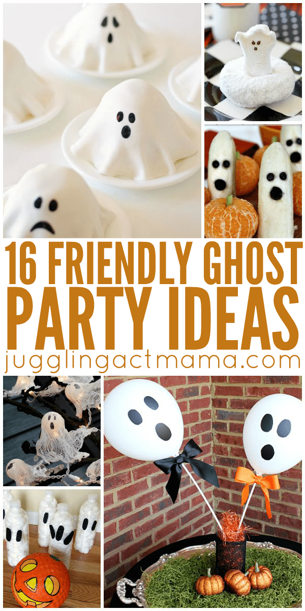 Cute Ghost Party Ideas for little ones including recipes, crafts, decorations and more!