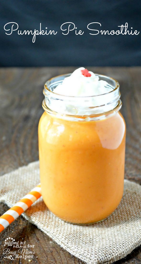 Pumpkin Pie Smoothie for Fall