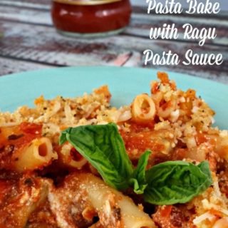 Eggplant Parmigiana Pasta Bake with Ragu Pasta Sauce