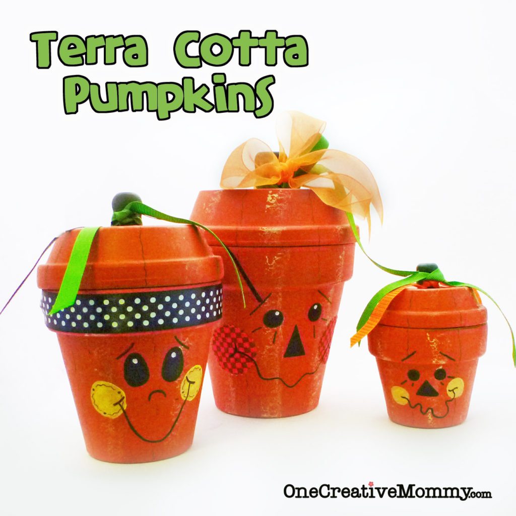 terra cotta pumpkins
