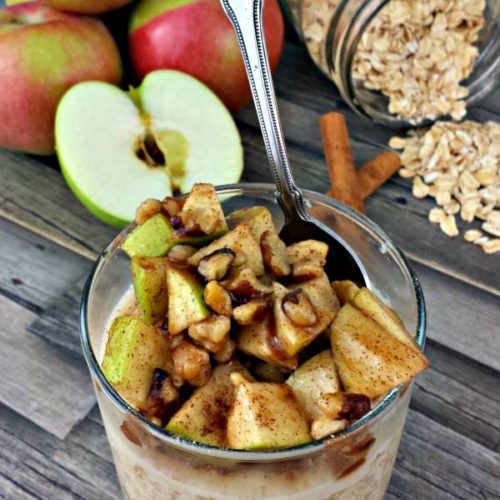 APPLE WALNUT OVERNIGHT OATS - #SoWorthIt