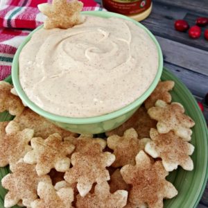 EGG NOG DIP with Cinnamon Sugar Pie Crust Dippers - Juggling Act Mama