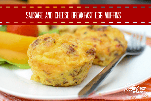 Sausage and Cheese Breakfast Egg Muffins 600 400