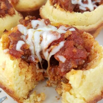 Corn Muffin Chili Cups.