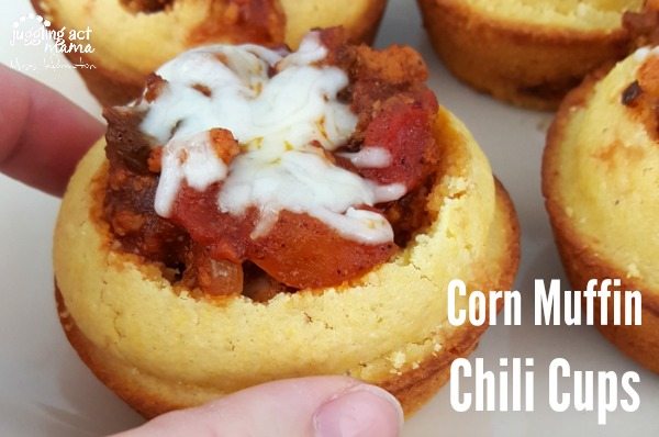 Three-Bite Corn Muffin Chili Cups