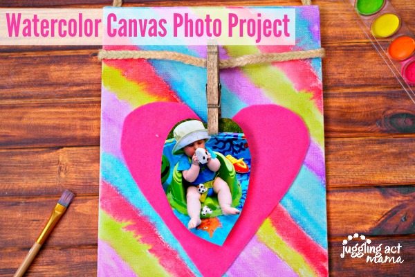 Watercolor Canvas Photo Project