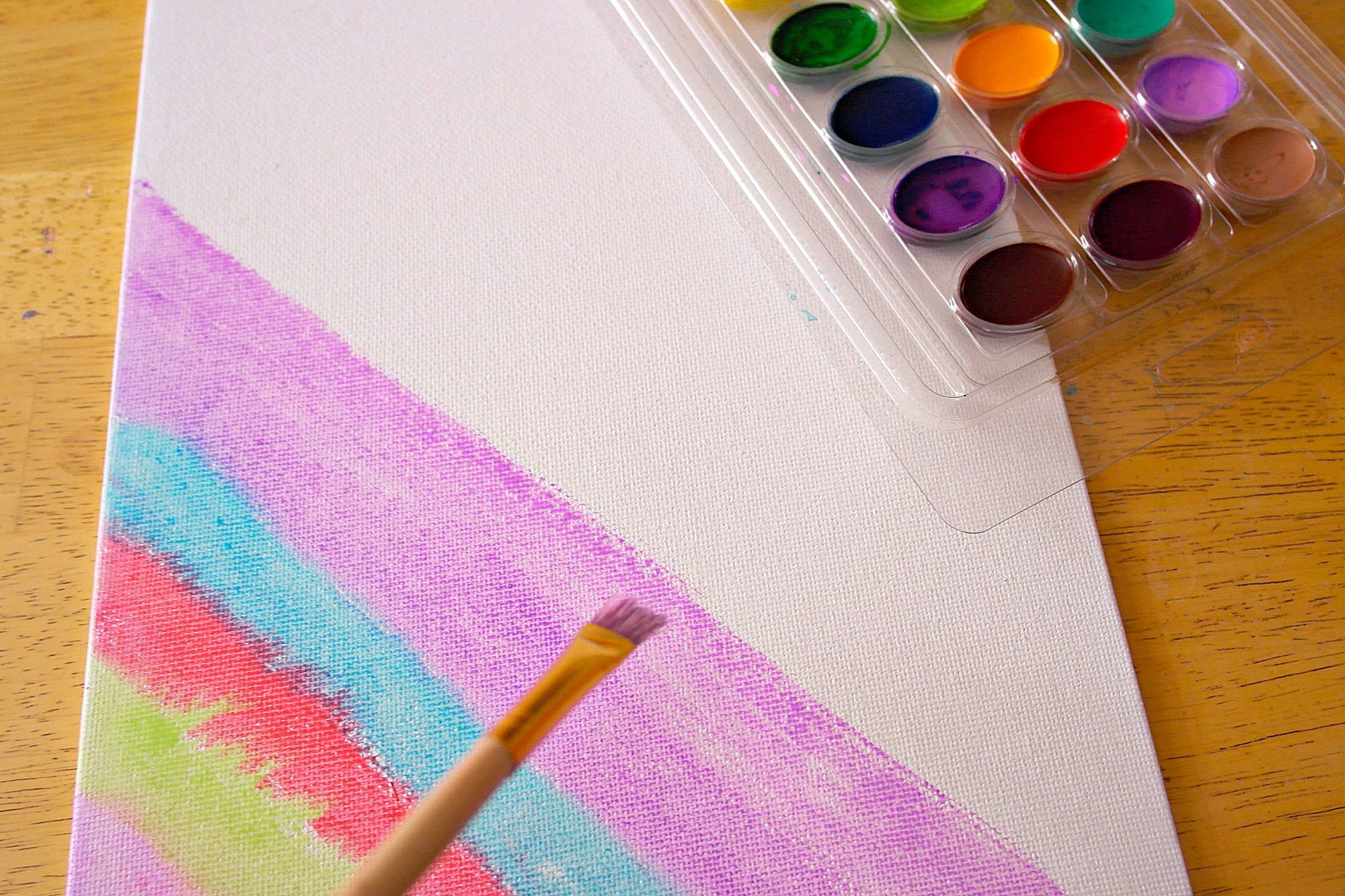 Step 3 for Watercolor Canvas Photo Project