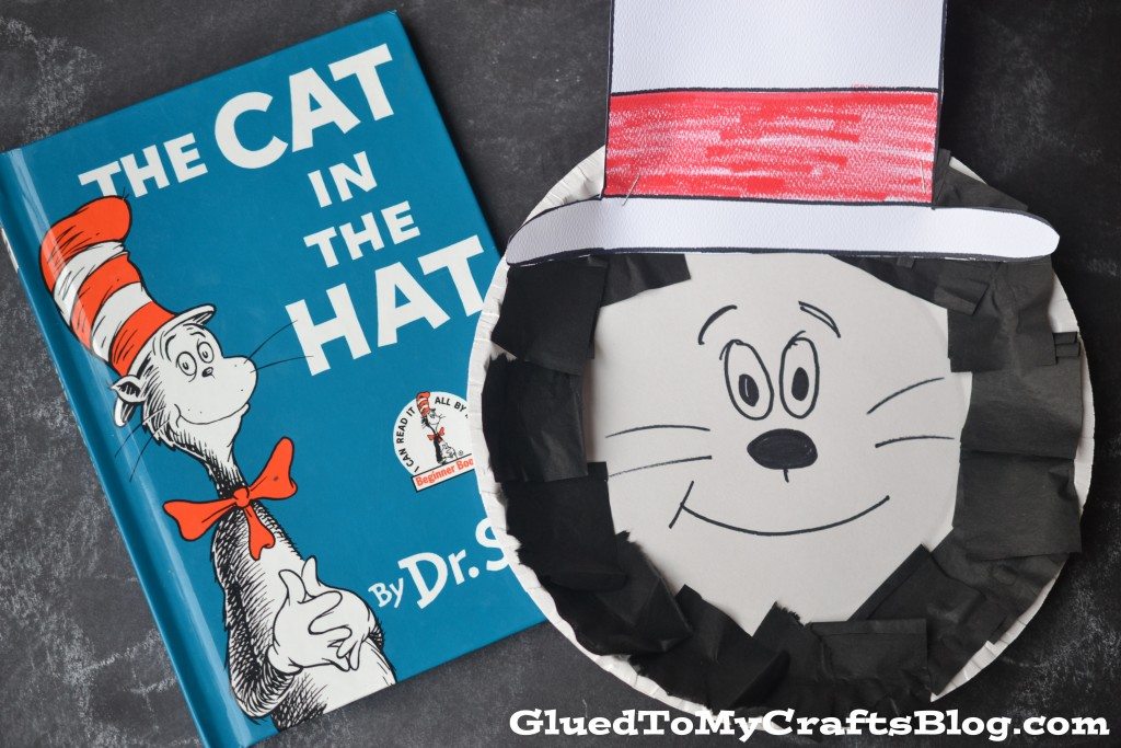 Cat in the Hat Paper Plate Craft by Glued to My Crafts