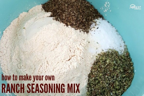 How to make your own homemade ranch seasoning mix image with text overlay.