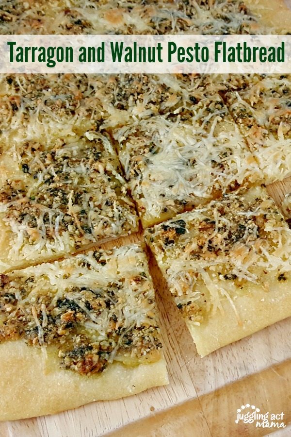 Tarragon and Walnut Pesto Flatbread
