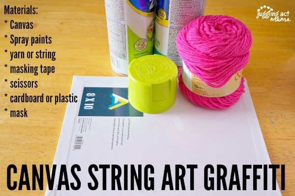 Canvas String Art Graffiti Materials.