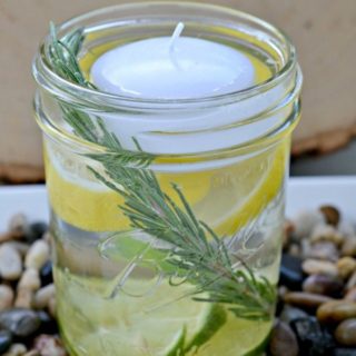All-Natural Insect Repellent Jars are perfect centerpieces for keeping the bugs away during your summer gatherings