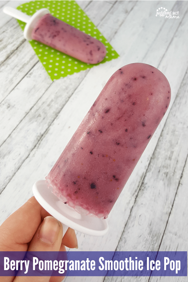 Berry Pomegranate Smoothie Pops recipe
