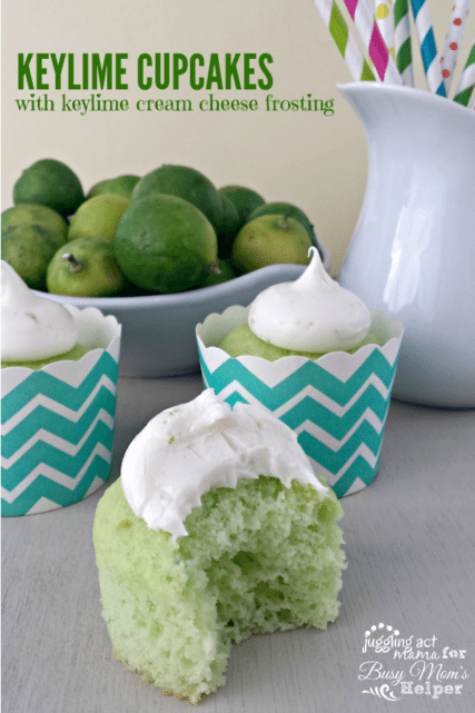 Key Lime Cupcakes with Key Lime Cream Cheese Frosting