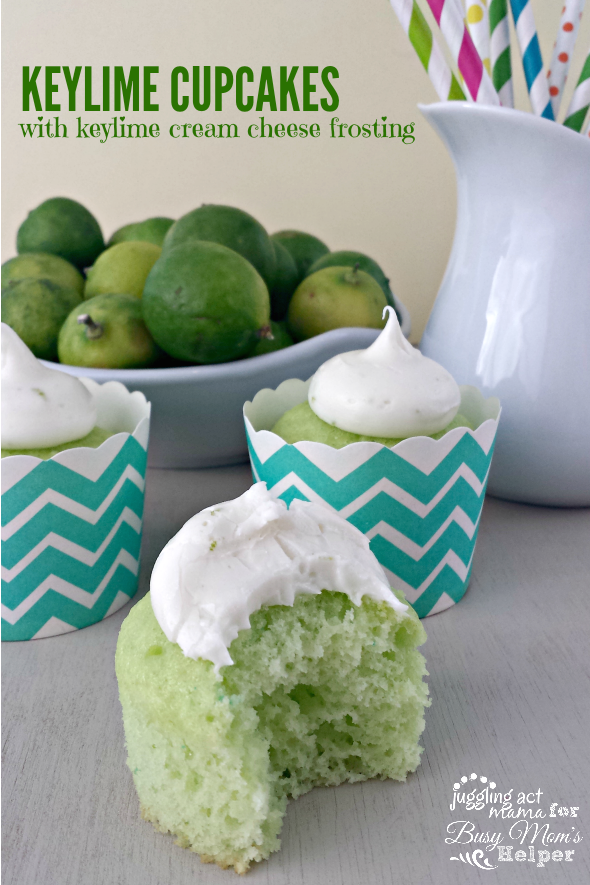 Key Lime Cupcakes with Key Lime Cream Cheese Frosting