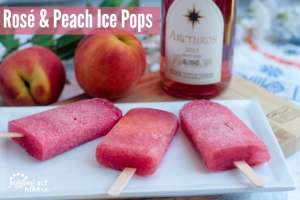 Rosé & Peach Ice Pops
