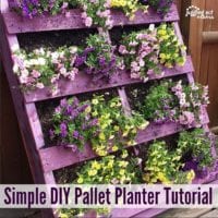 Simple DIY Pallet Planter Tutorial