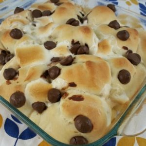 Smores Pull Apart Bread with Rhodes Bread #sponsored